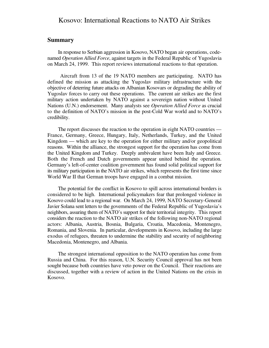 [19990421]RL30114_科索沃：国际社会对北约空袭的反应.pdf_第3页
