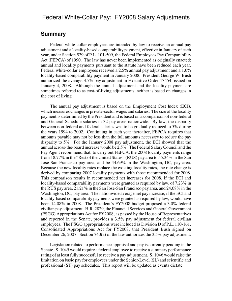 [20080125]RL33732_联邦白领工资：2008财年薪资调整.pdf_第2页