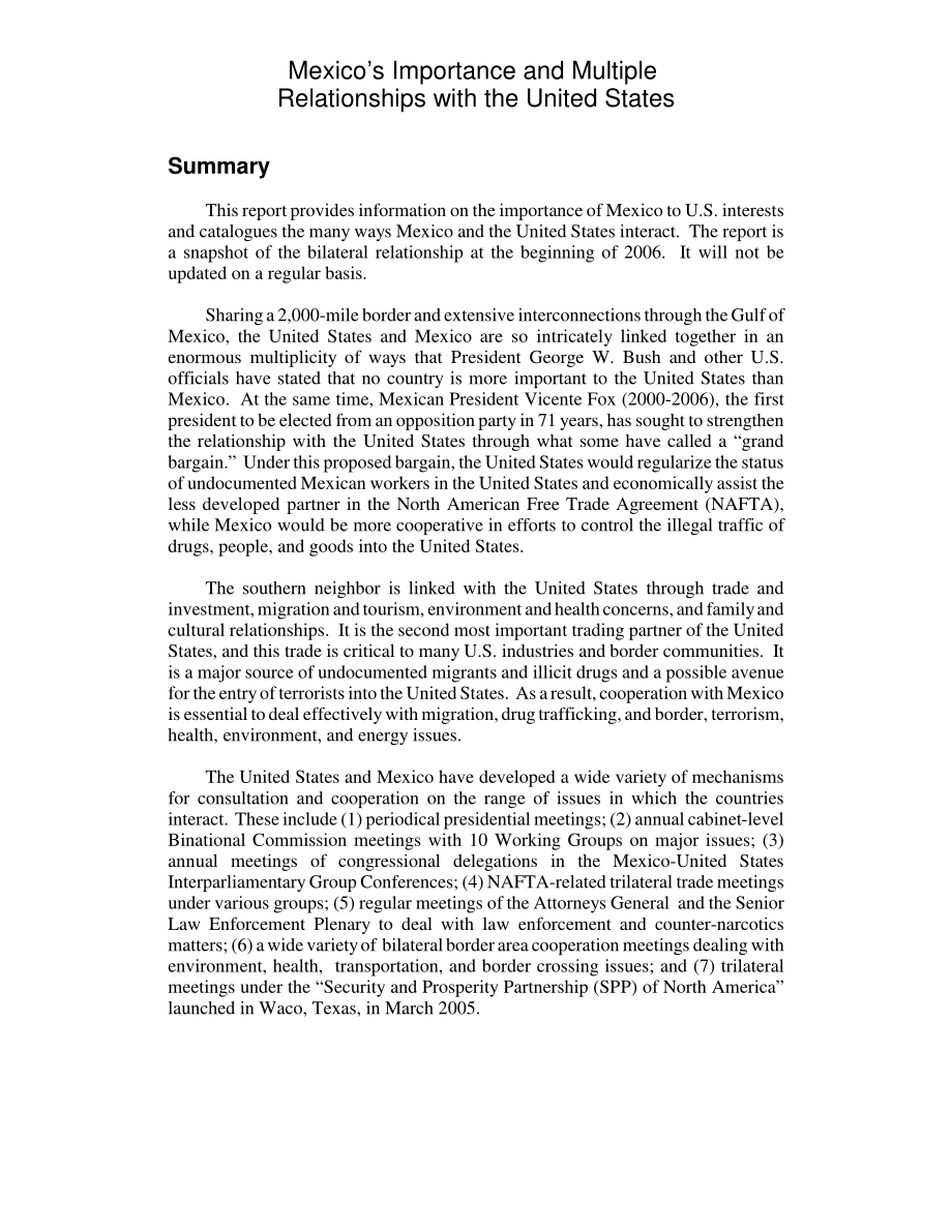 [20060118]RL33244_墨西哥的重要性以及与美国的多重关系.pdf_第2页
