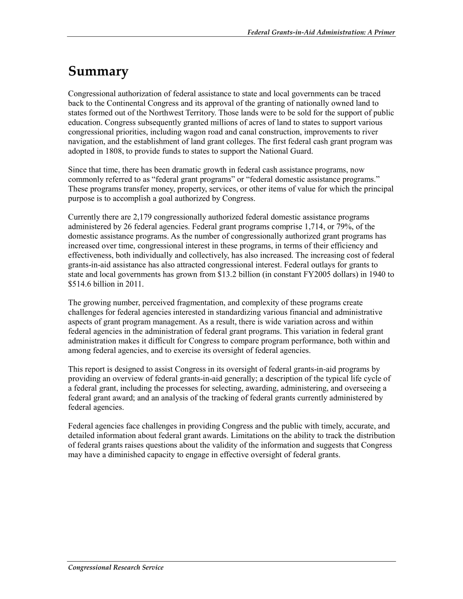 [20121003]R42769_联邦援助管理拨款：基础.pdf_第2页