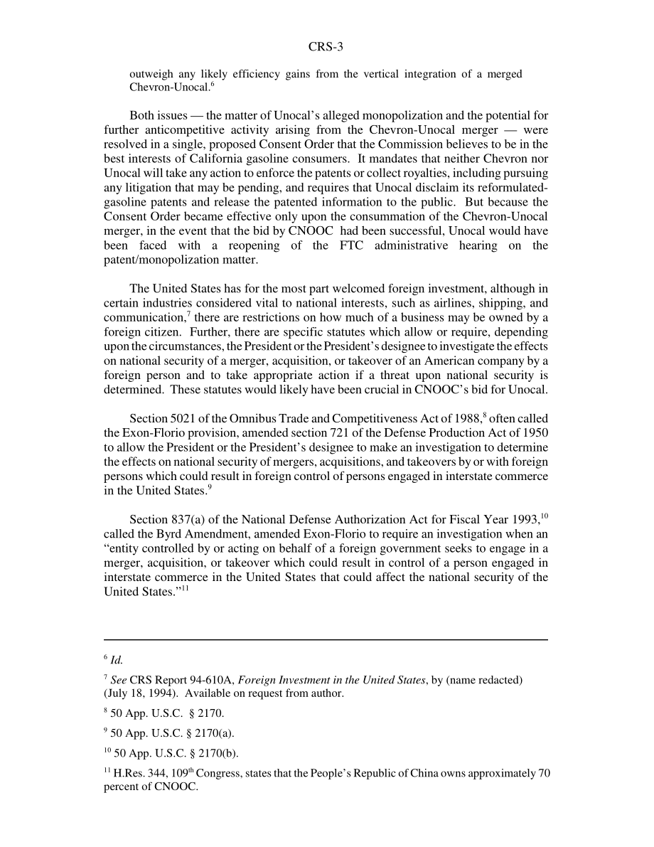 [20050816]RS22192_优尼科：雪佛龙公司和中国海洋石油总公司收购投标的法律影响.pdf_第3页
