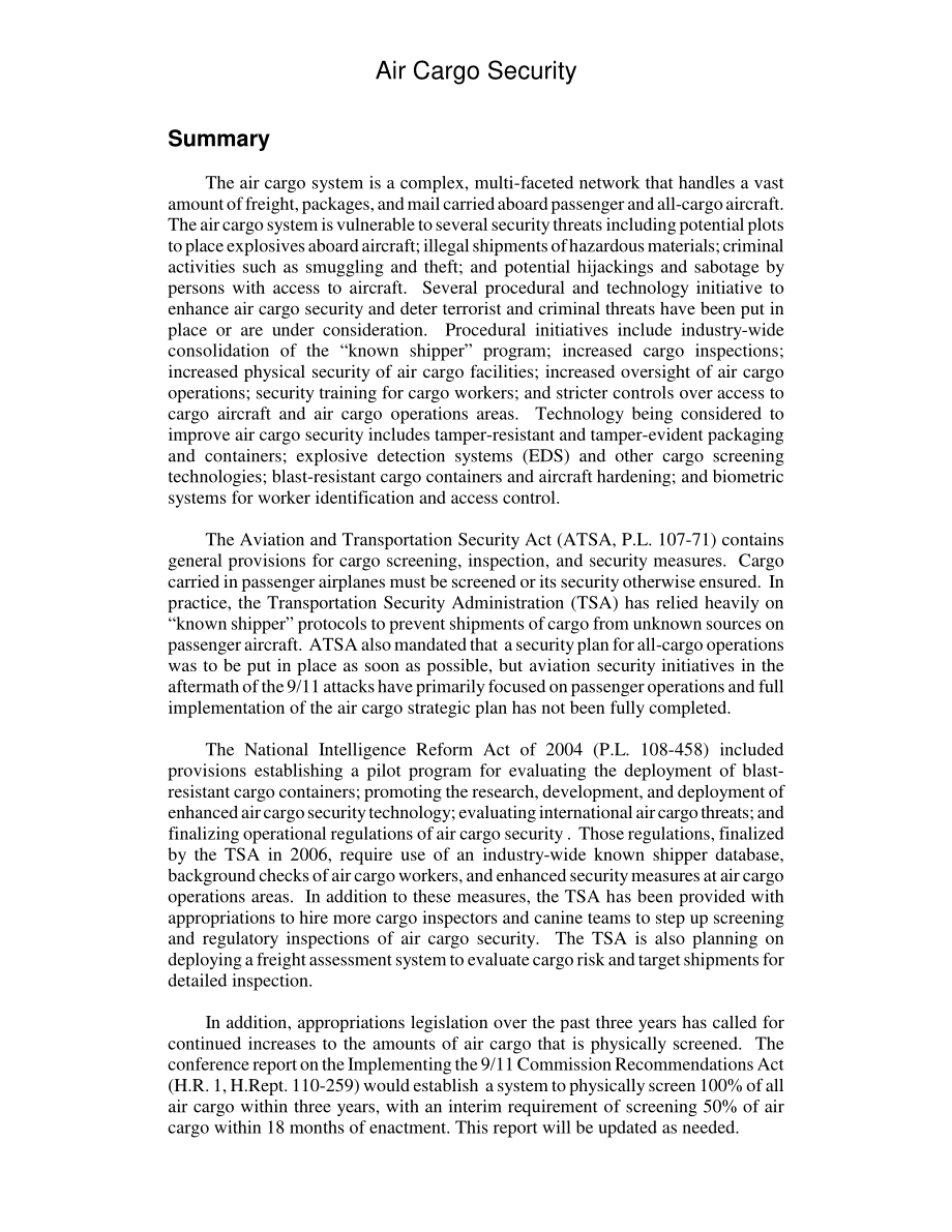 [20070730]RL32022_航空货运安全.pdf_第2页