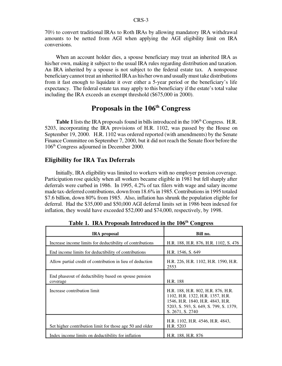 [20010110]96-20EPW_个人退休账户（IRA）：第106届国会的立法问题.pdf_第3页