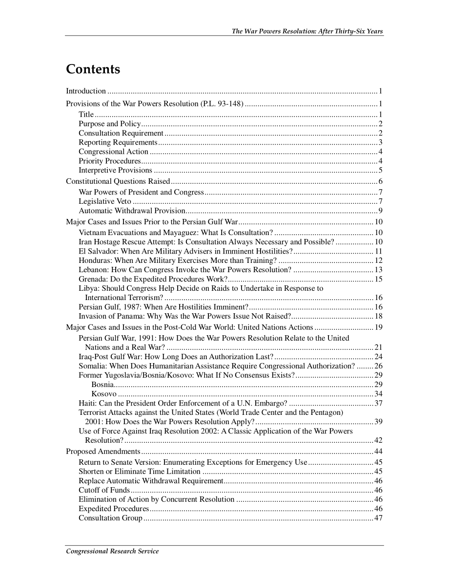 [20100422]R41199_战争权力决议：三十六年后.pdf_第3页