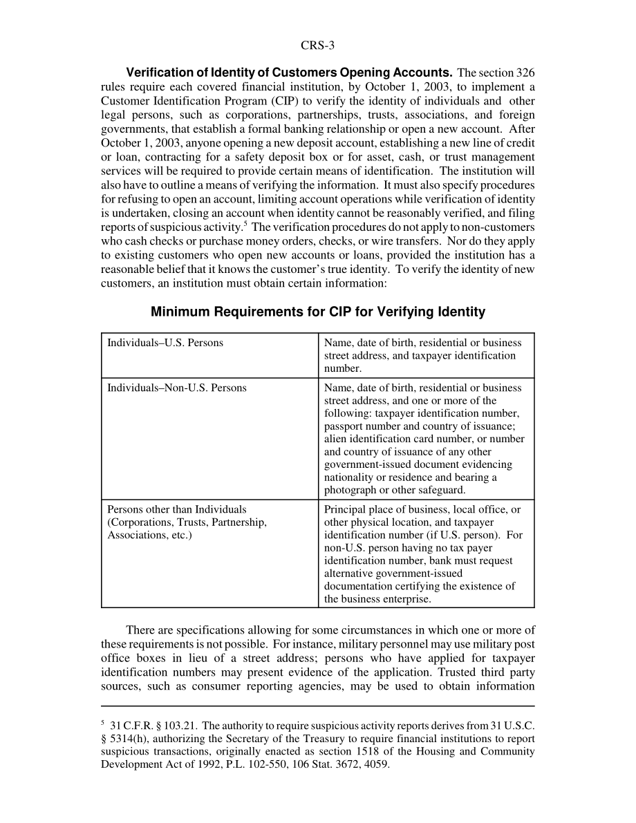 [20040927]RS21547_《美国爱国者法案》规定的金融机构客户识别计划.pdf_第3页