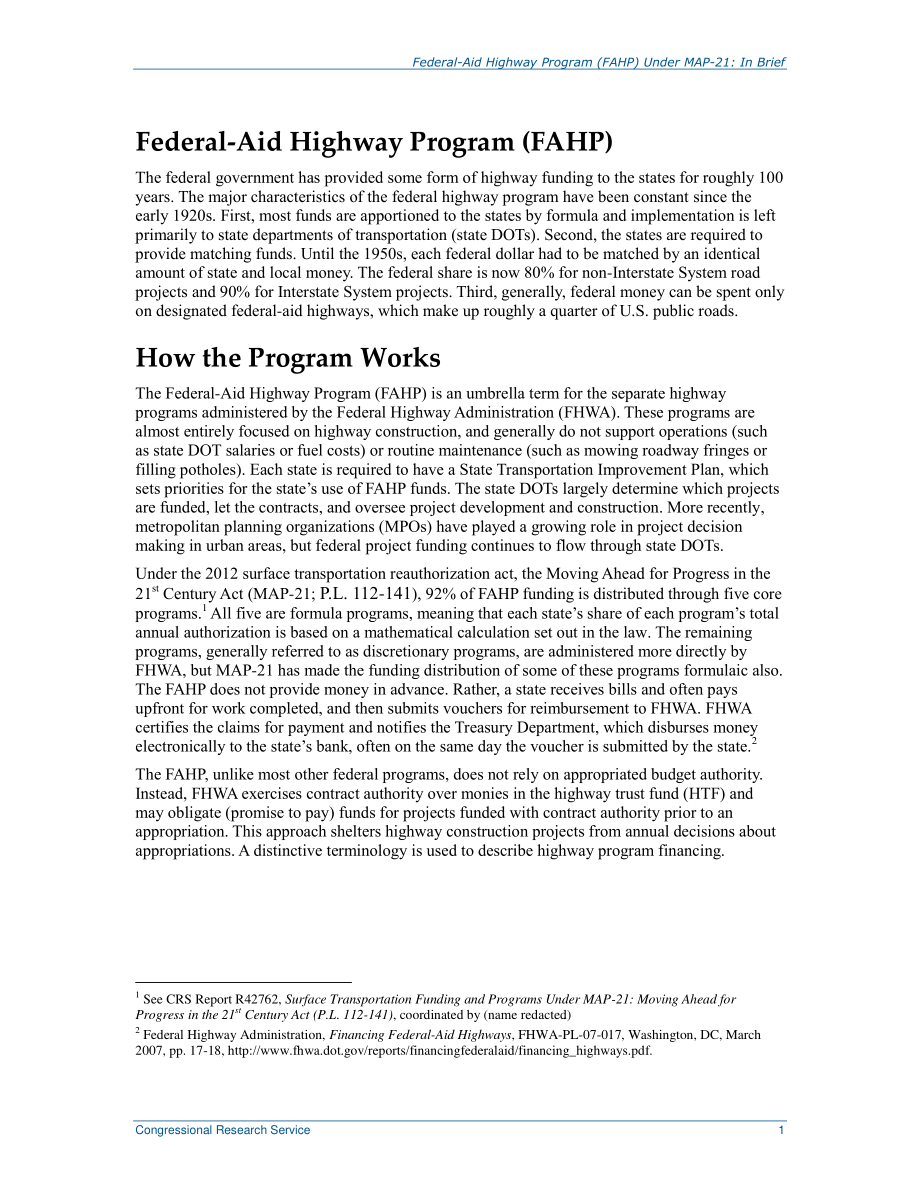 [20131216]R42793_MAP-21下的联邦援助公路计划（FAHP）：简言之.pdf_第3页