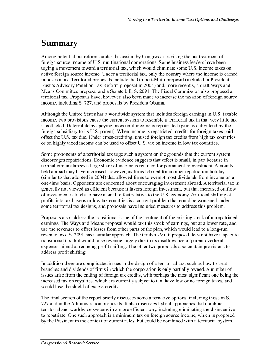 [20120725]R42624_转向地区所得税：选项和挑战.pdf_第2页