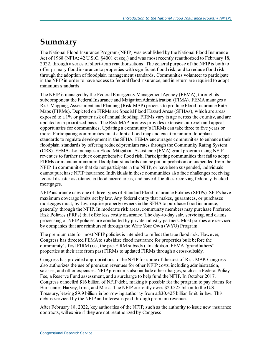 [20211209]R44593_国家洪水保险计划（NFIP）简介.pdf_第2页