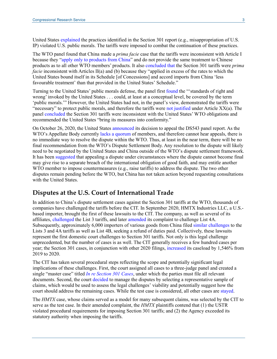 [20220405]LSB10553_第301节来自中国的货物关税：国际和国内法律挑战.pdf_第3页