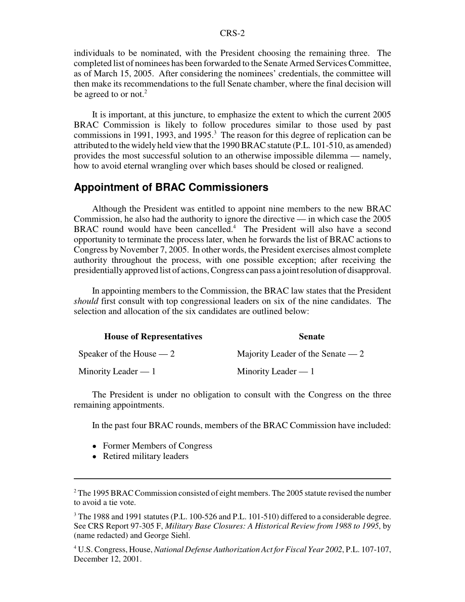 [20050321]RS22061_军事基地关闭：2005年BRAC委员会.pdf_第2页