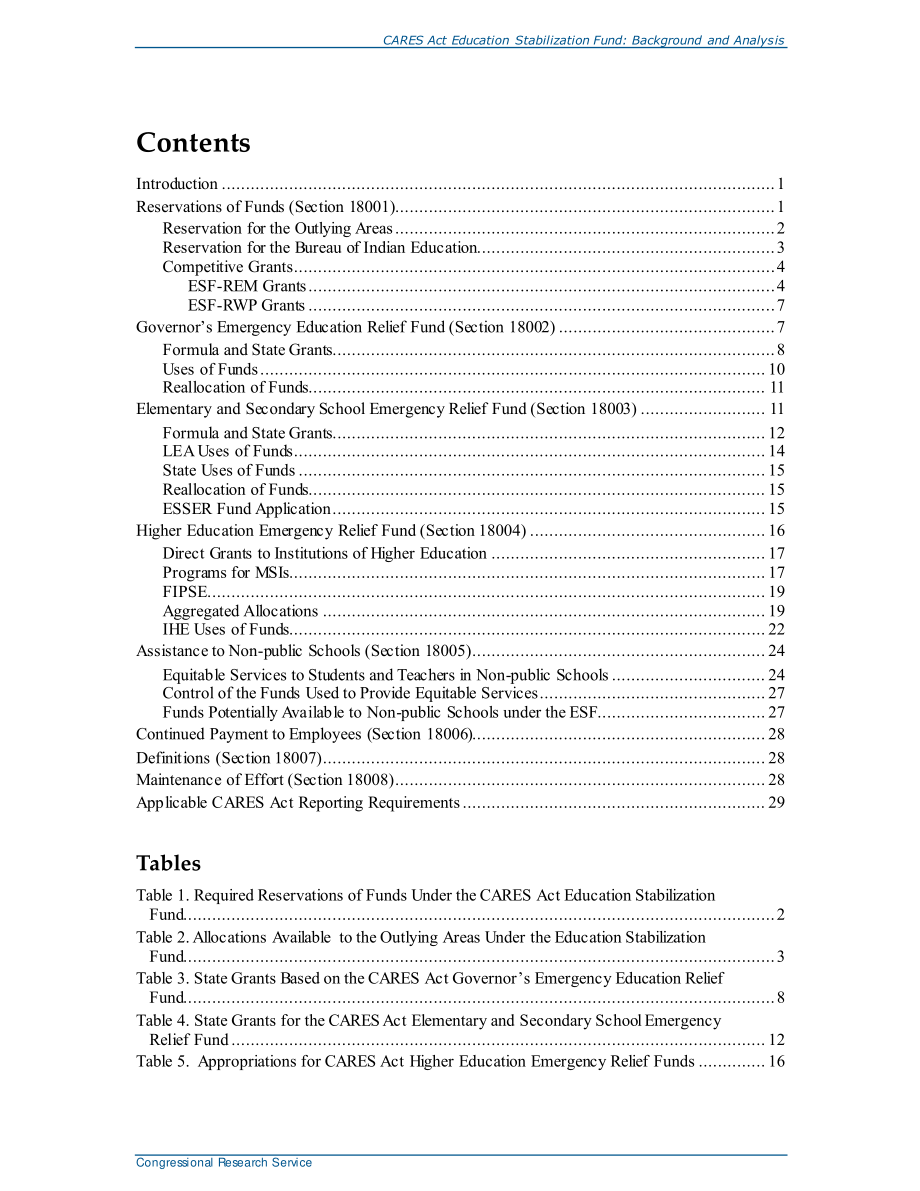 [20200806]R46378_《关爱法案》教育稳定基金：背景和分析.pdf_第3页