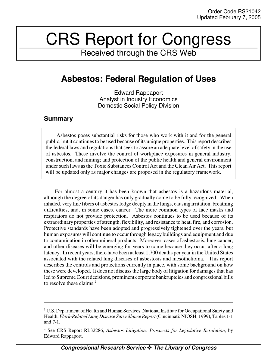 [20050207]RS21042_石棉：联邦使用法规.pdf_第1页