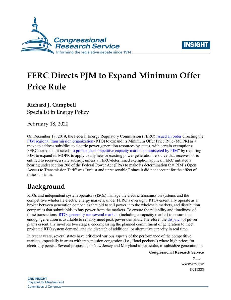 [20200218]IN11223_FERC指示PJM扩大最低报价规则.pdf_第1页