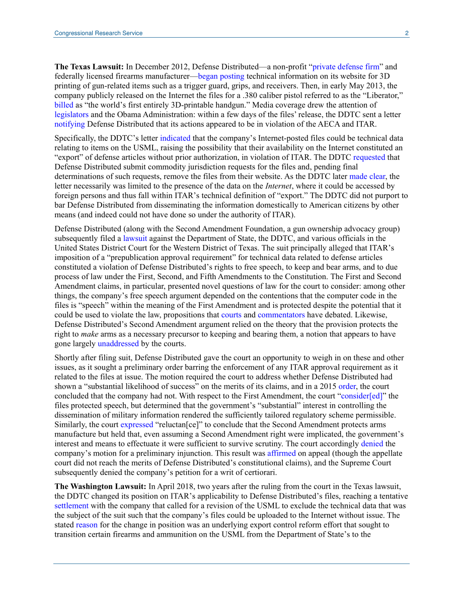 [20180911]LSB10195_3D打印枪：近期法律发展概述.pdf_第2页