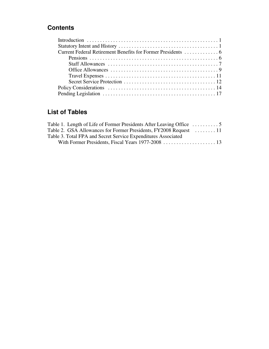[20070605]RL34034_前任总统：养老金、办公室津贴和保护的联邦支出.pdf_第3页