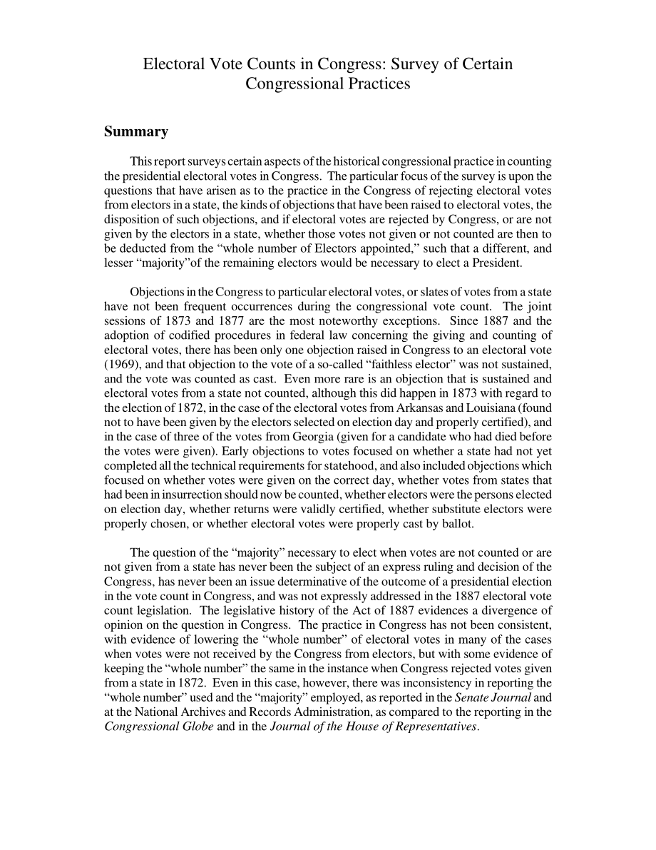 [20001213]RL30769_国会选举人投票统计：对某些国会惯例的调查.pdf_第2页
