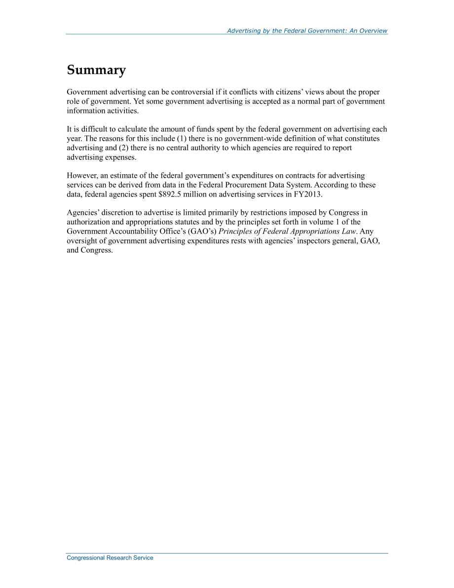 [20140623]R41681_联邦政府广告：概述.pdf_第2页