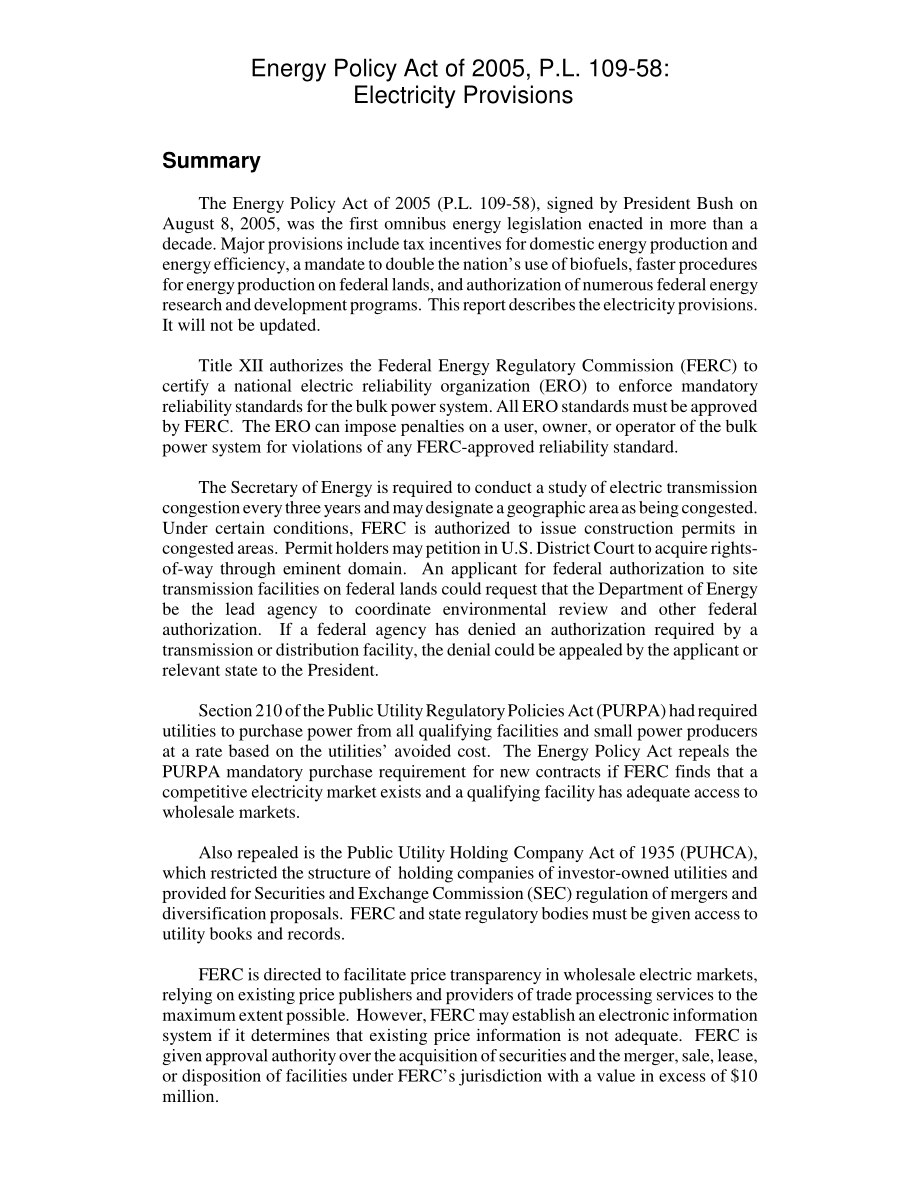 [20060124]RL33248_《2005年能源政策法案》P.L.109-58 电力供应.pdf_第2页