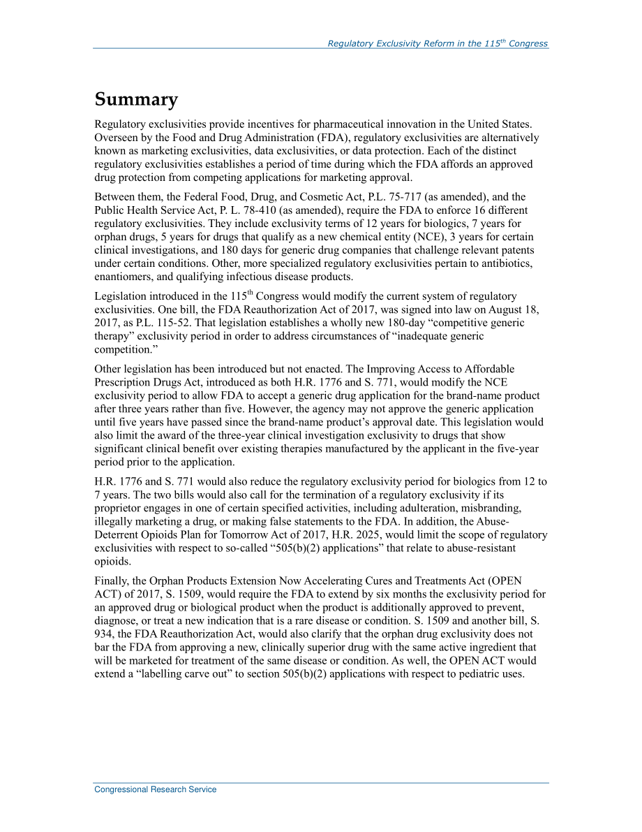 [20170915]R44951_第115届国会的监管排他性改革.pdf_第2页