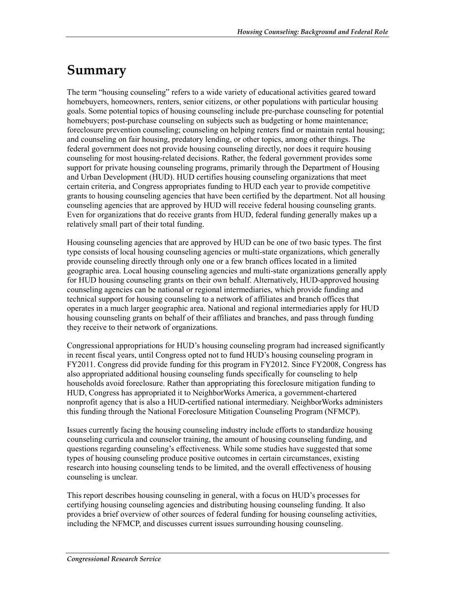 [20120503]R41351_住房咨询：背景和联邦作用.pdf_第2页