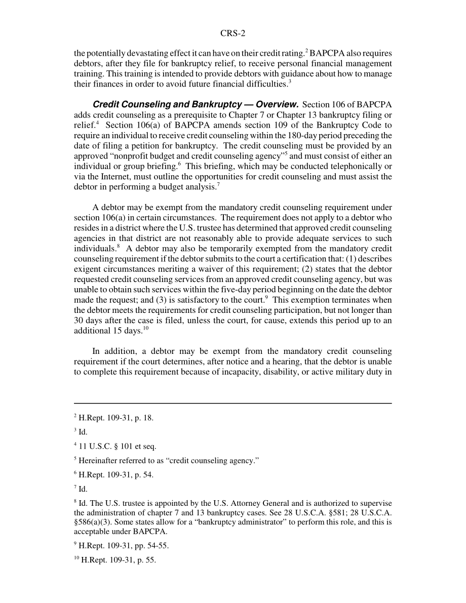 [20050613]RS22166_2005年《防止破产滥用和消费者保护法》下的财务咨询.pdf_第2页