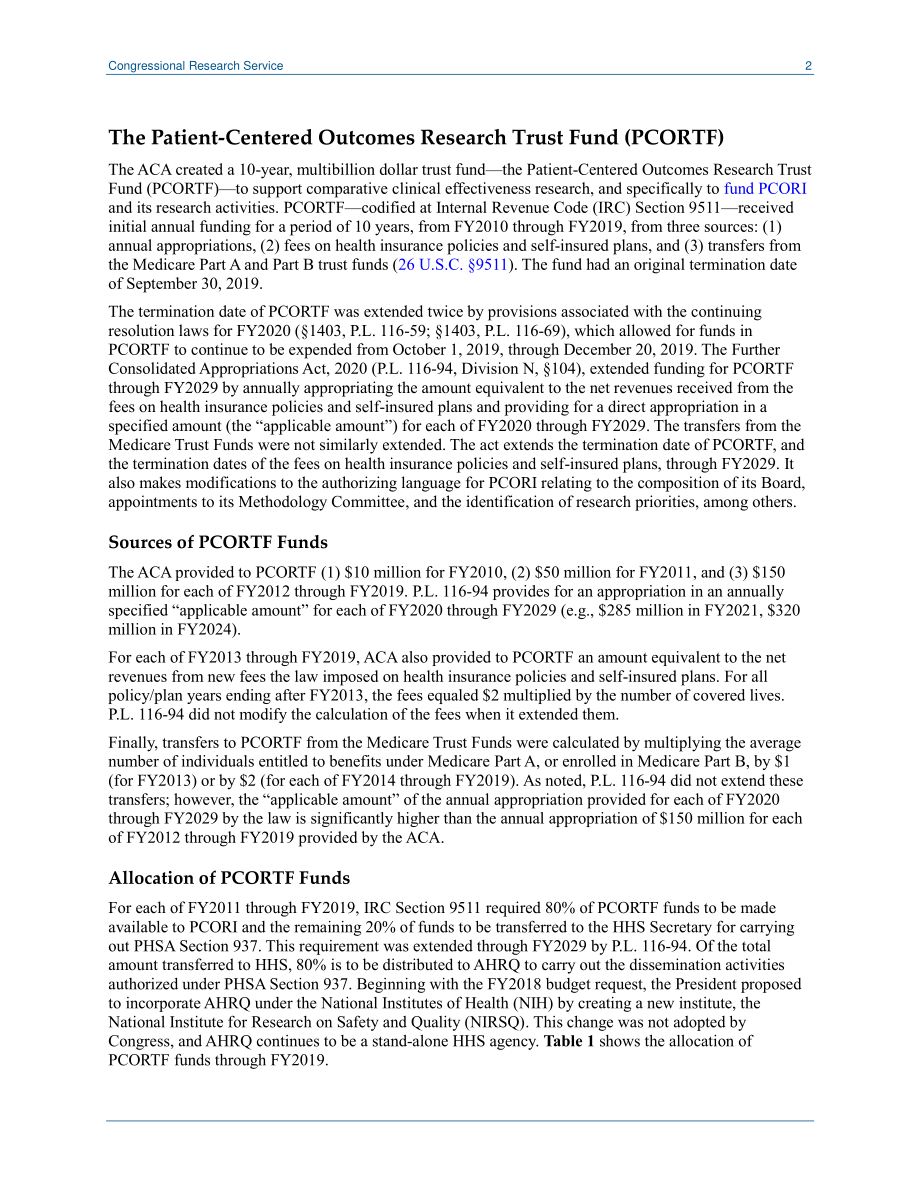 [20200206]IN11010_ACA设立的以患者为中心的成果研究信托基金（PCORTF）的资金延长至2029财年.pdf_第2页