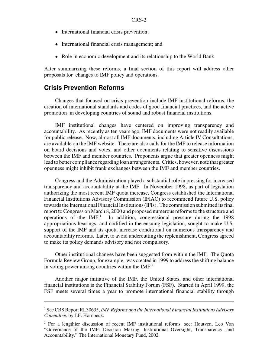 [20040414]RS21330_国际货币基金组织：当前的改革.pdf_第2页