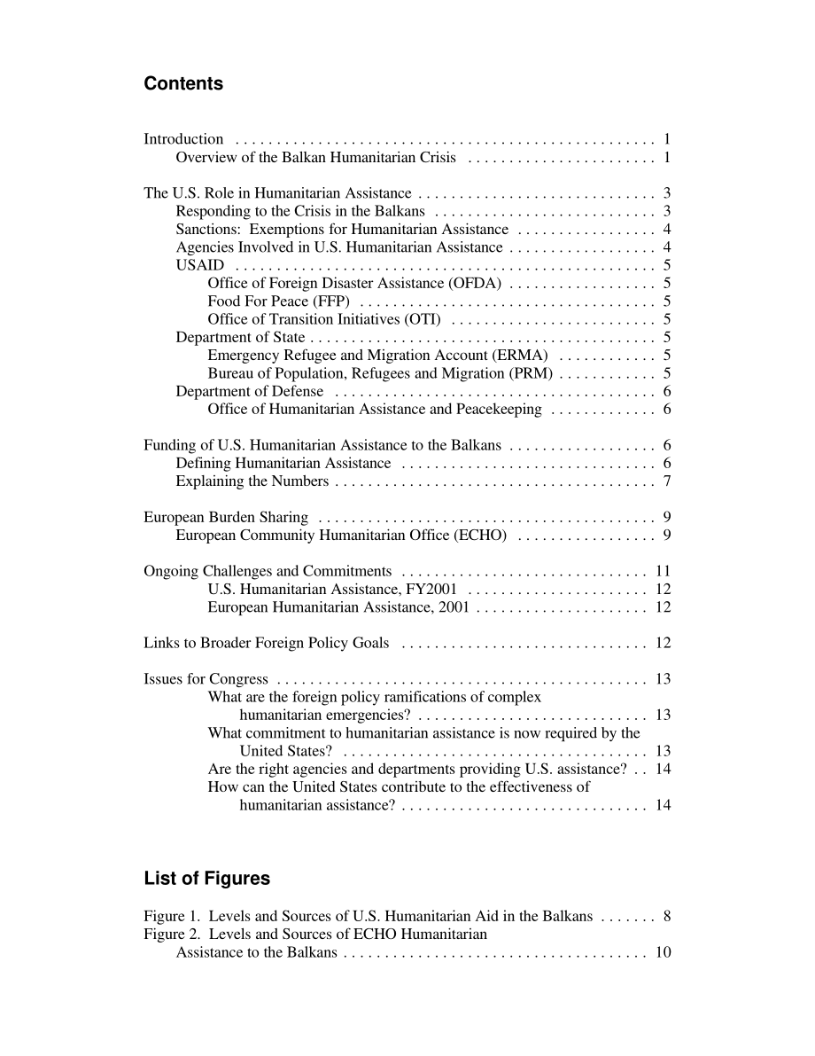 [20010205]RL30831_巴尔干冲突：美国人道主义援助和国会议题.pdf_第3页
