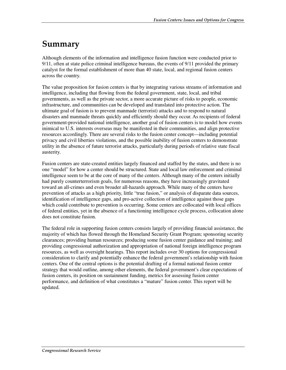 [20080118]RL34070_融合中心：国会的议题和选择.pdf_第2页