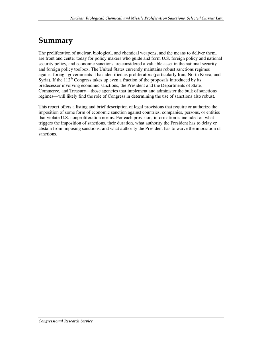[20101130]RL31502_核、生物、化学和导弹扩散制裁：选定的当前法律.pdf_第2页