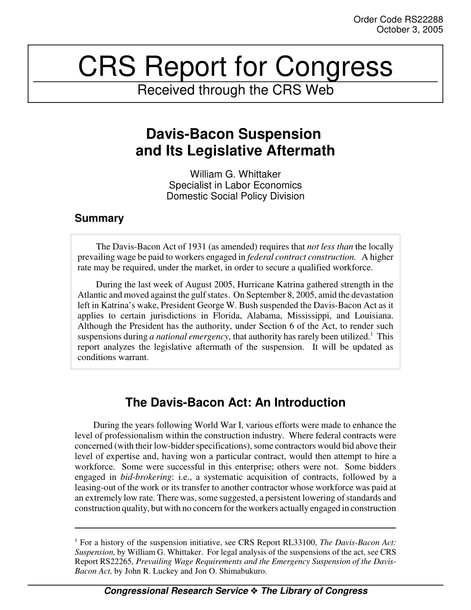 [20051003]RS22288_戴维斯·培根的停职及其立法后果.pdf_第1页