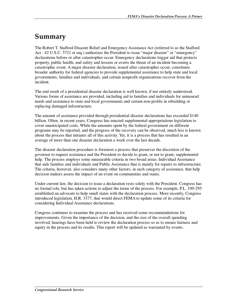 [20110518]RL34146_联邦应急管理局的灾难申报流程：基础.pdf_第2页