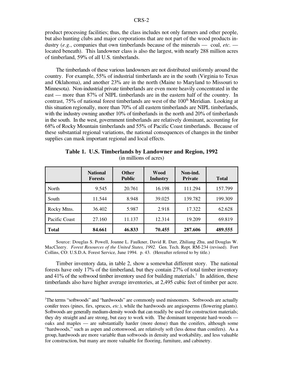 [19980310]98-233_联邦木材收成：对美国木材供应的影响.pdf_第2页