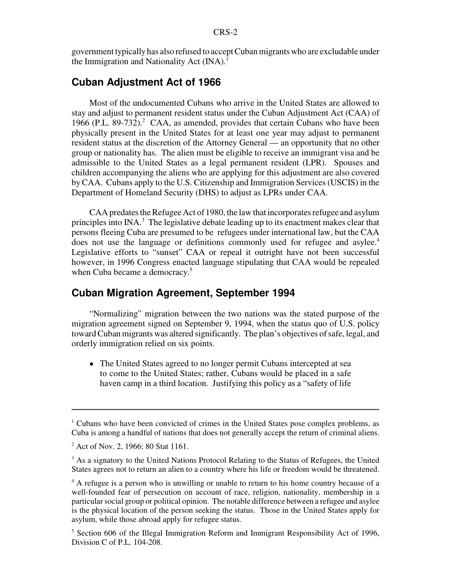 [20070122]RS20468_古巴移民政策和问题.pdf_第2页