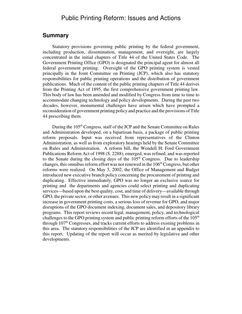 [20030617]98-687GOV_公共印刷改革：问题和行动.pdf_第2页