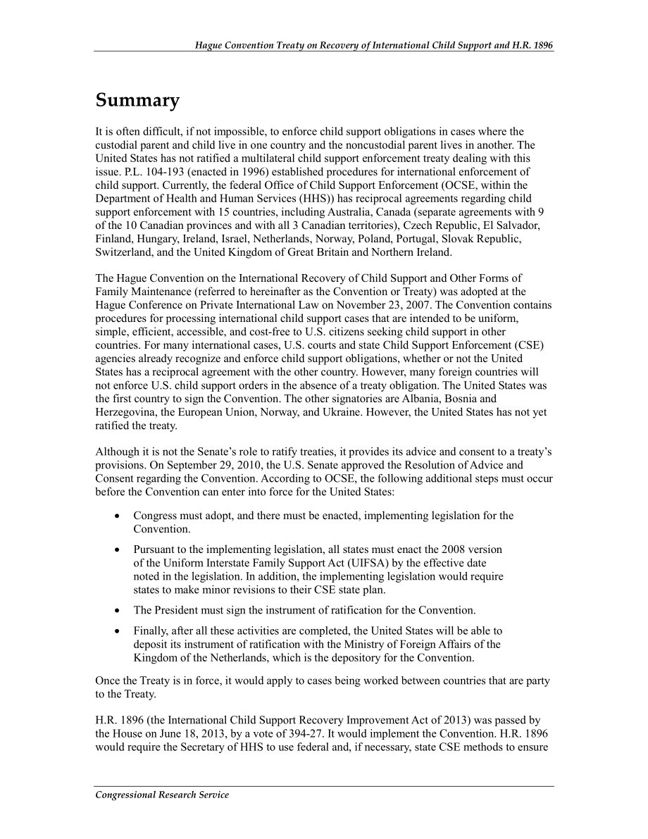 [20130715]R43109_《关于恢复国际儿童抚养费的海牙公约》和H.R.1896.pdf_第2页