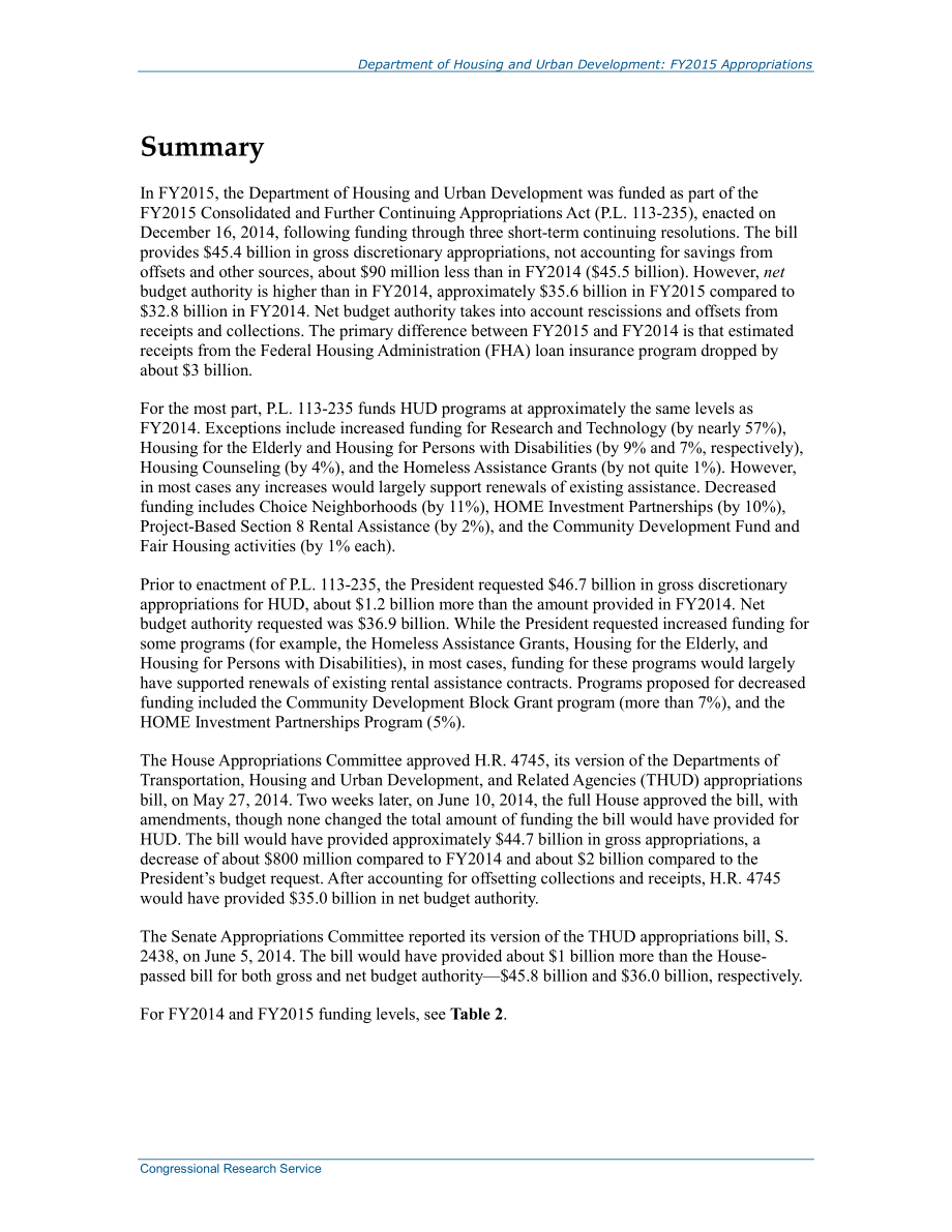 [20150211]R43548_住房和城市发展部：2015财年拨款.pdf_第2页
