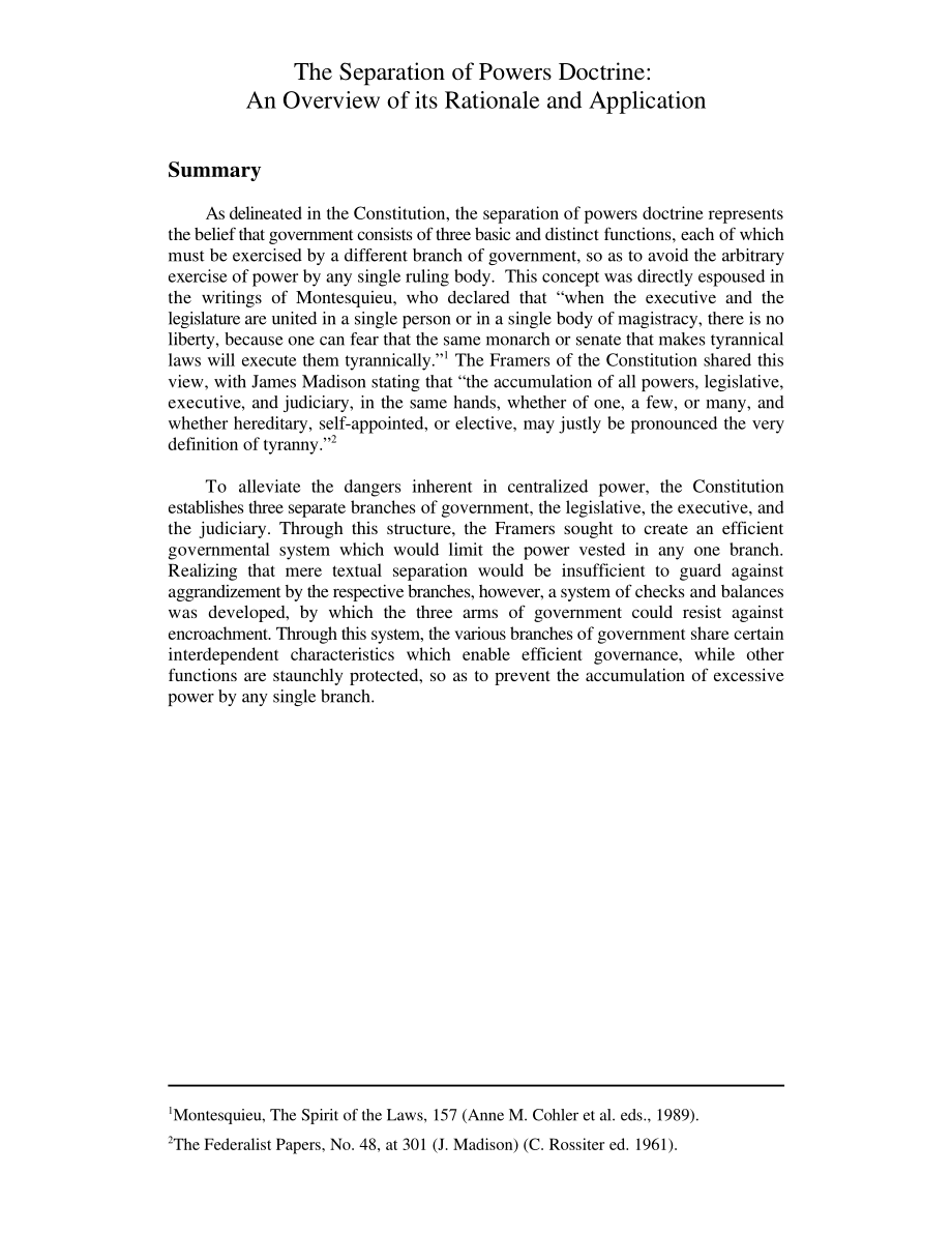 [19990623]RL30249_三权分立原则：概述其原理和应用.pdf_第3页