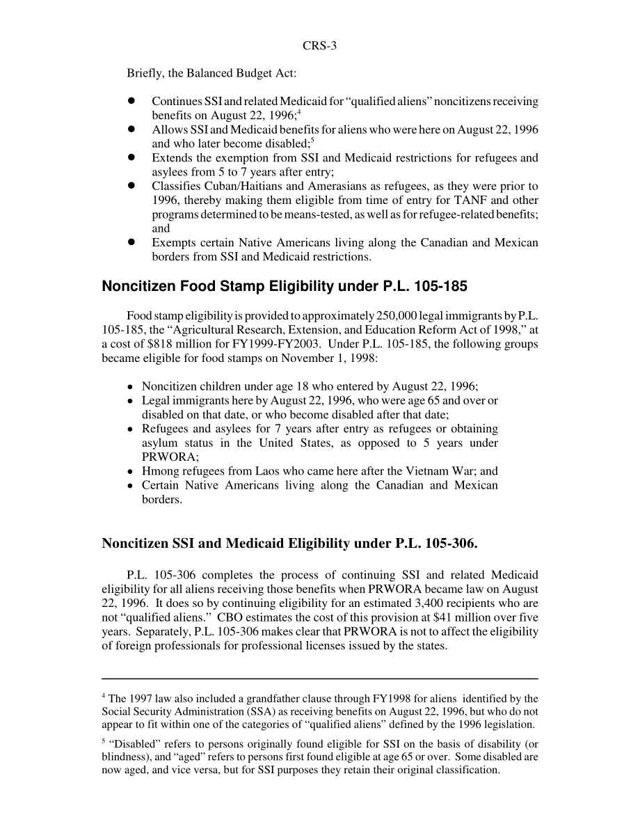 [19981106]97-400_第105届国会立法中与移民相关的福利规定.pdf_第3页