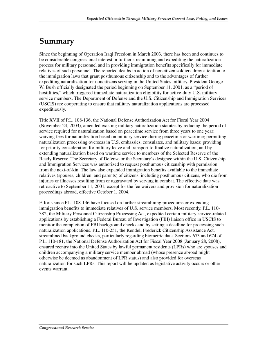 [20090225]RL31884_通过服兵役获得快速公民身份：现行法律、政策和问题.pdf_第2页