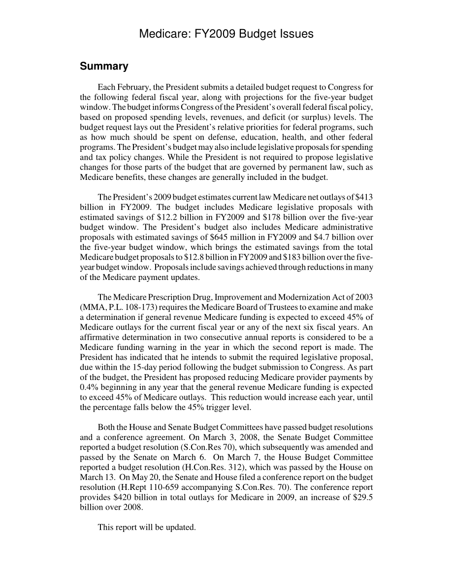 [20080530]RL34359_医疗保险：2009财年预算问题.pdf_第2页