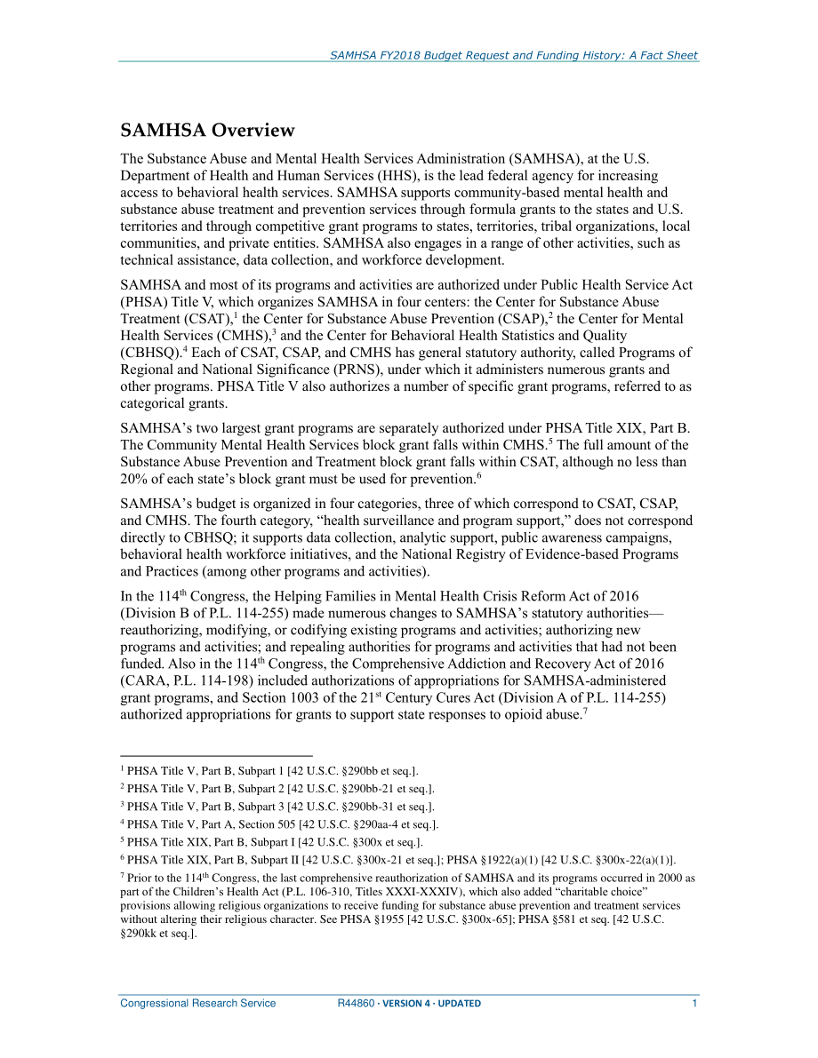 [20170602]R44860_SAMHSA 2018财年预算申请和资金历史记录：情况说明书.pdf_第2页