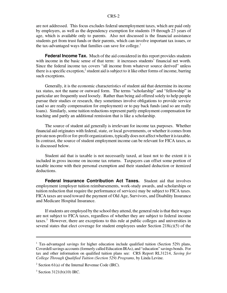 [20020204]97-225EPW_学生资助的联邦税收：概述.pdf_第2页