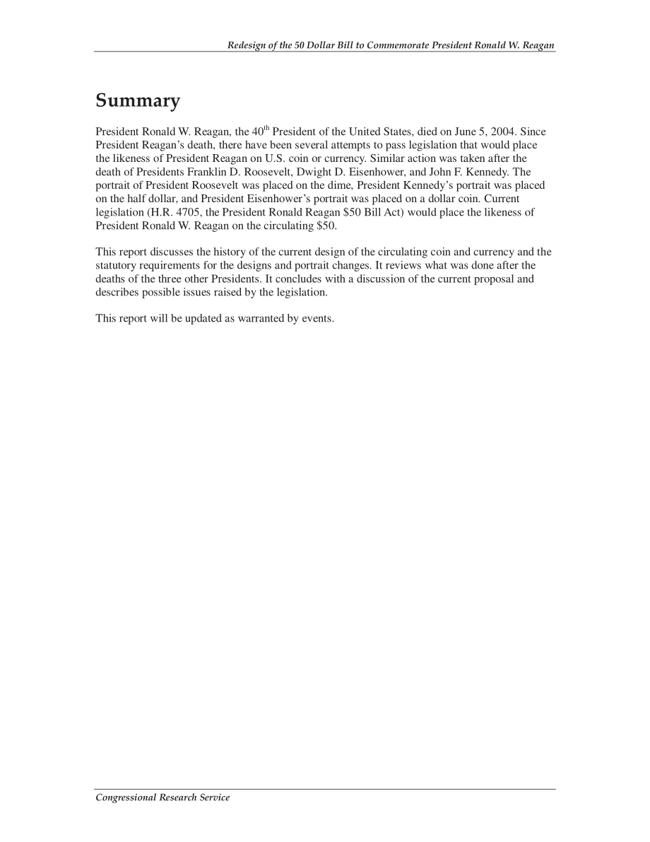 [20100603]RS21907_重新设计50美元纪念罗纳德·W·里根总统.pdf_第2页
