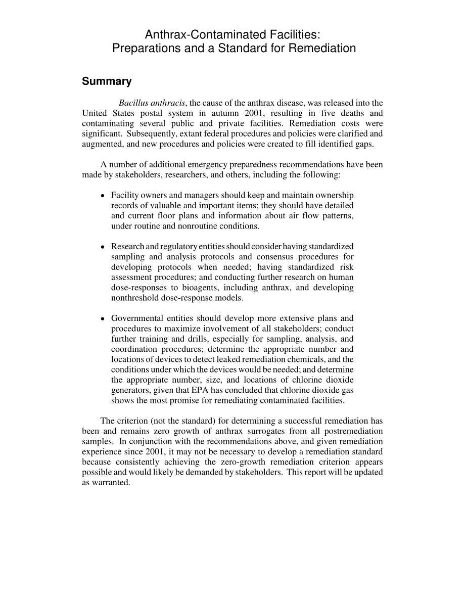 [20051216]RL33191_炭疽污染设施：准备工作和补救标准.pdf_第2页