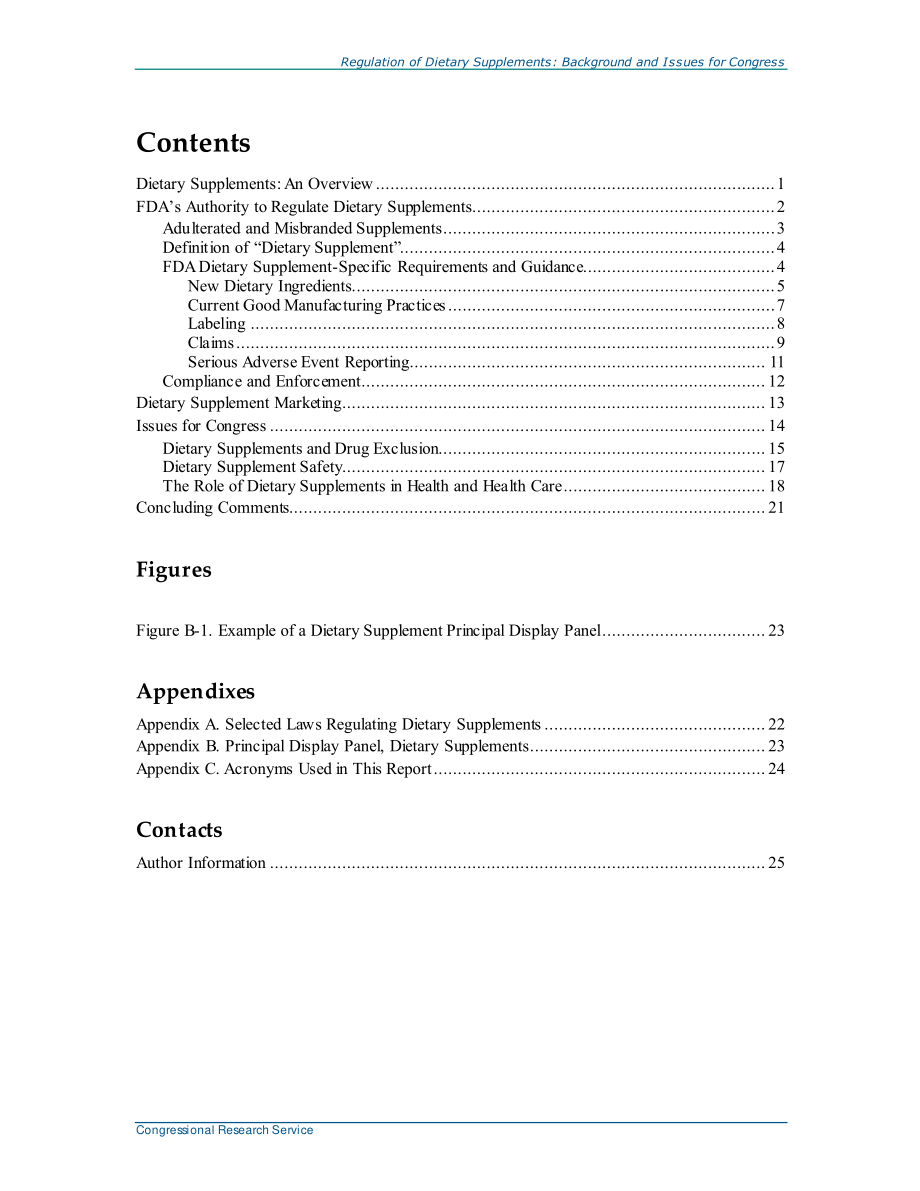 [20210920]R43062_膳食补充剂的规定：国会背景和议题.pdf_第3页