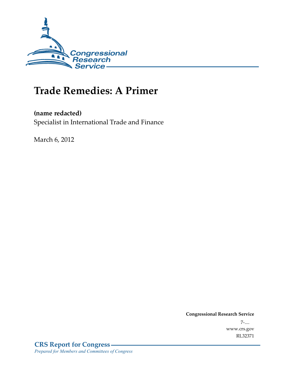 [20120306]RL32371_贸易救济：基础.pdf_第1页