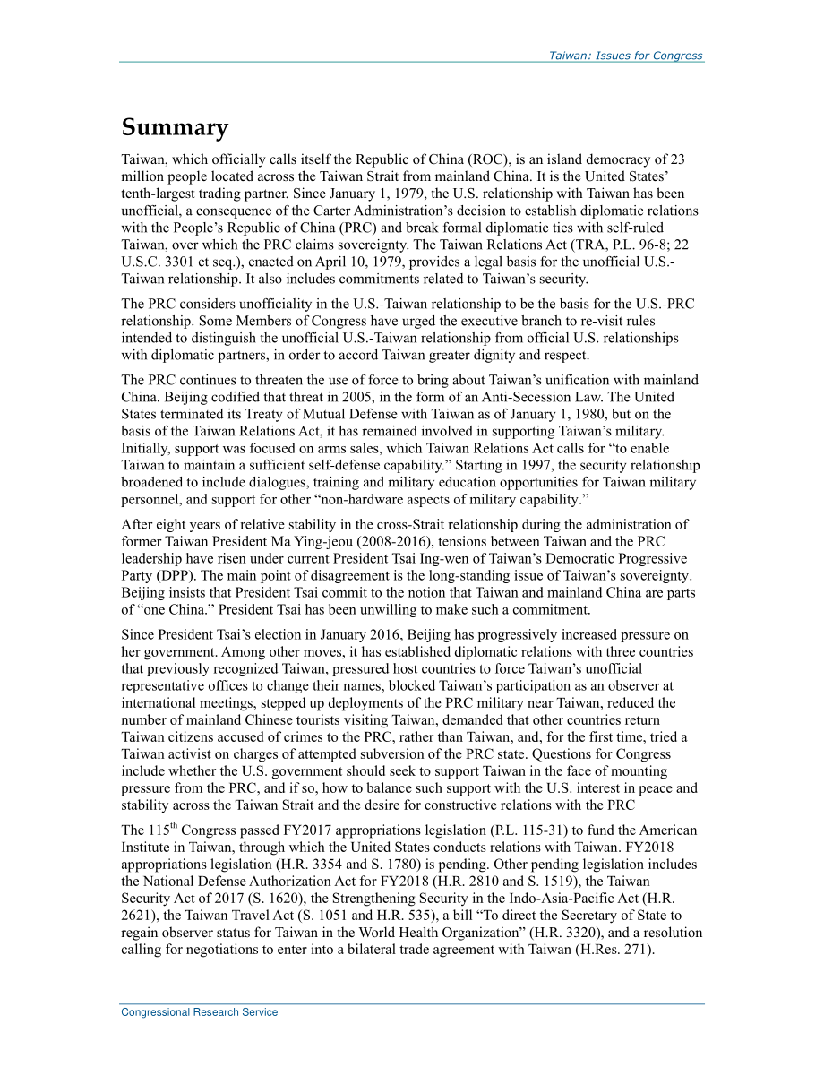 [20171030]R44996_台湾地区：国会议题.pdf_第2页