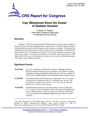 [20070619]RS22598_伊拉克：萨达姆·侯赛因下台以来的里程碑.pdf
