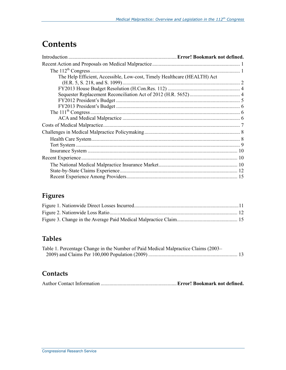 [20120618]R41693_医疗事故：第112届国会概况与立法.pdf_第3页